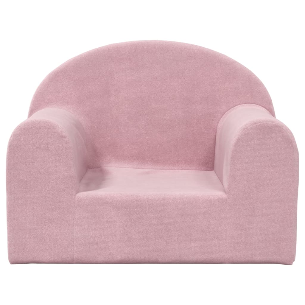 Children's sofa pink soft plush