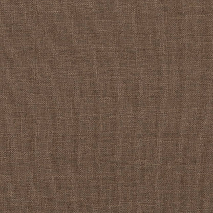 2-Sitzer-Sofa mit Zierkissen Braun 140 cm Stoff