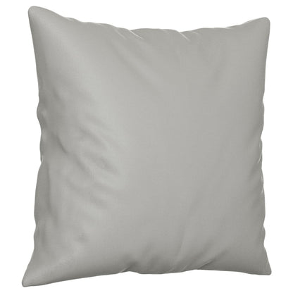 2-Sitzer-Sofa mit Kissen Hellgrau 120 cm Mikrofasergewebe