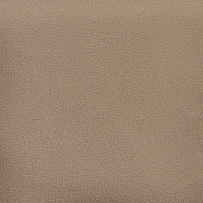 2-Sitzer-Sofa mit Zierkissen Cappuccino 120 cm Kunstleder