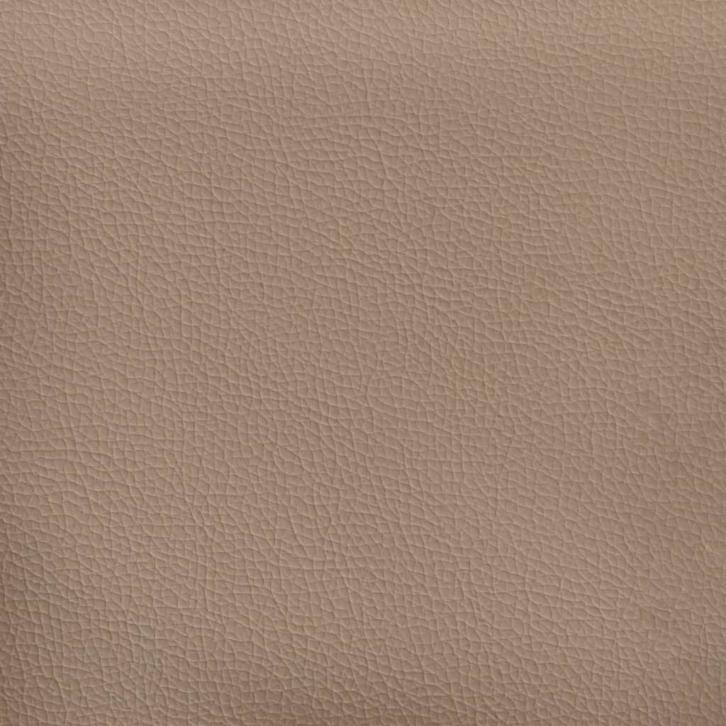 Sessel mit Hocker Cappuccino-Braun 60 cm Kunstleder