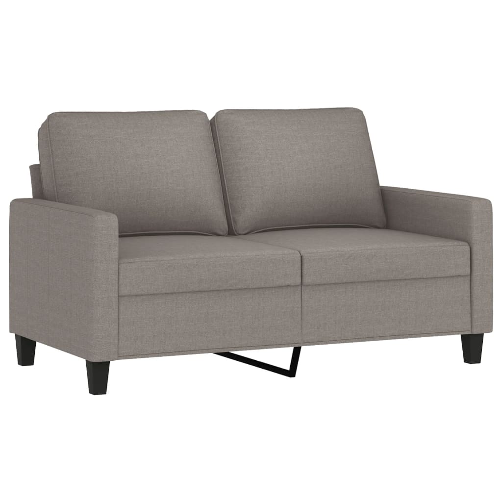 3-piece sofa set with cushions in taupe fabric