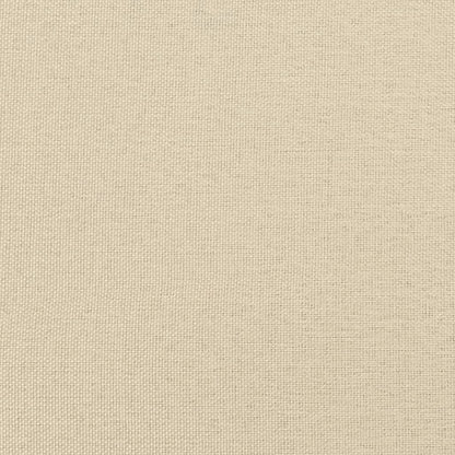 4-tlg. Sofagarnitur mit Kissen Creme Stoff