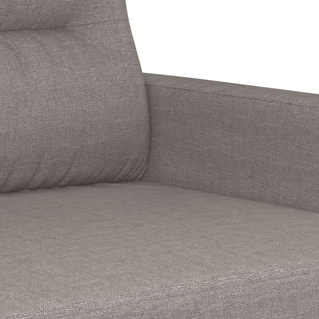 Ensemble de canapé 4 pièces avec coussins en tissu taupe
