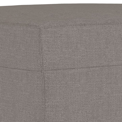 4-tlg. Sofagarnitur mit Kissen Taupe Stoff