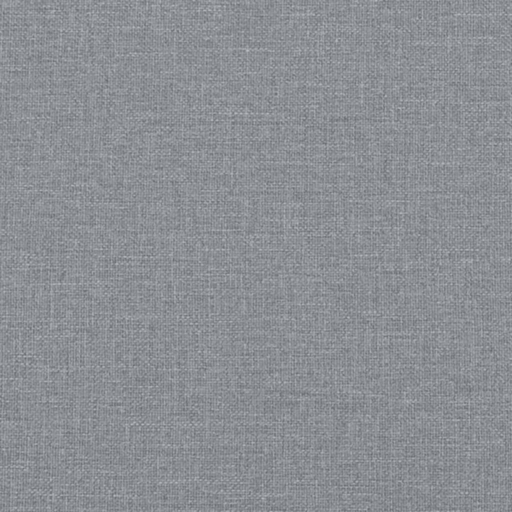Ensemble de canapé 2 pièces avec coussins en tissu gris clair