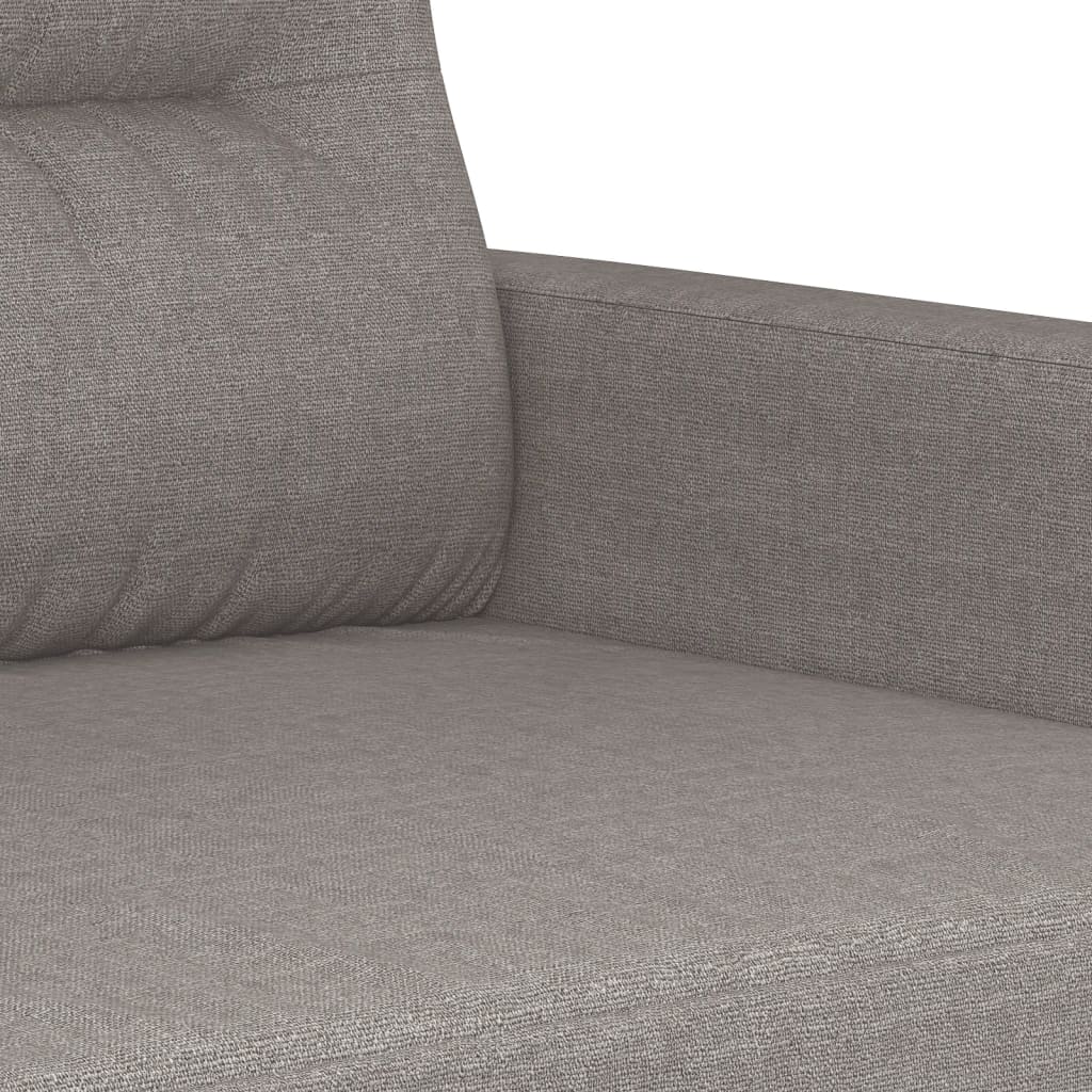 Ensemble de canapé 3 pièces avec coussins en tissu taupe