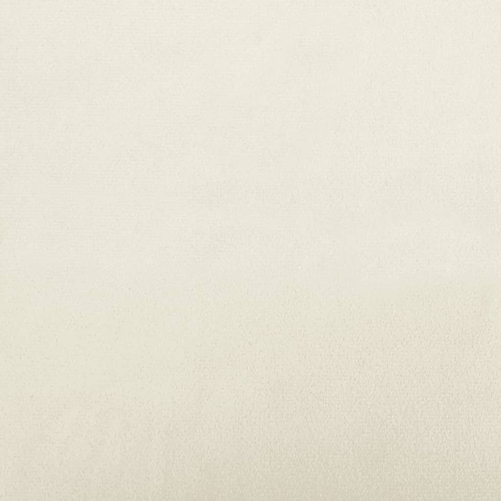 Ensemble de canapé 2 pièces avec coussins en velours crème