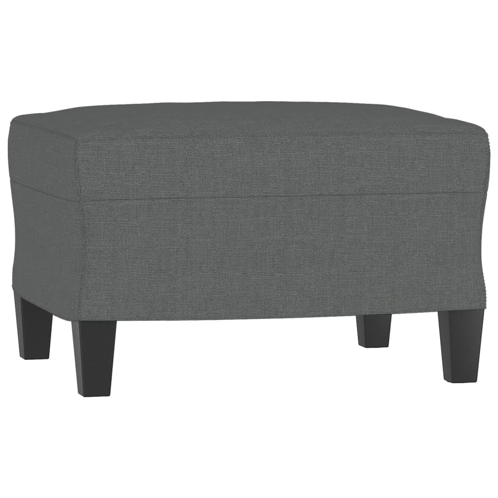 3-piece sofa set in dark grey fabric