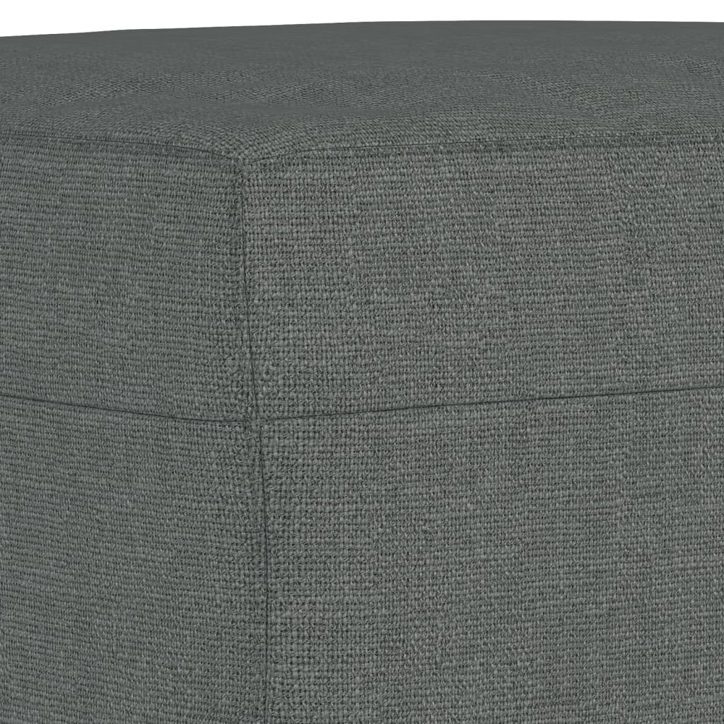 3-piece sofa set in dark grey fabric