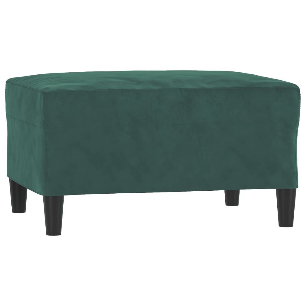 4-piece sofa set dark green velvet