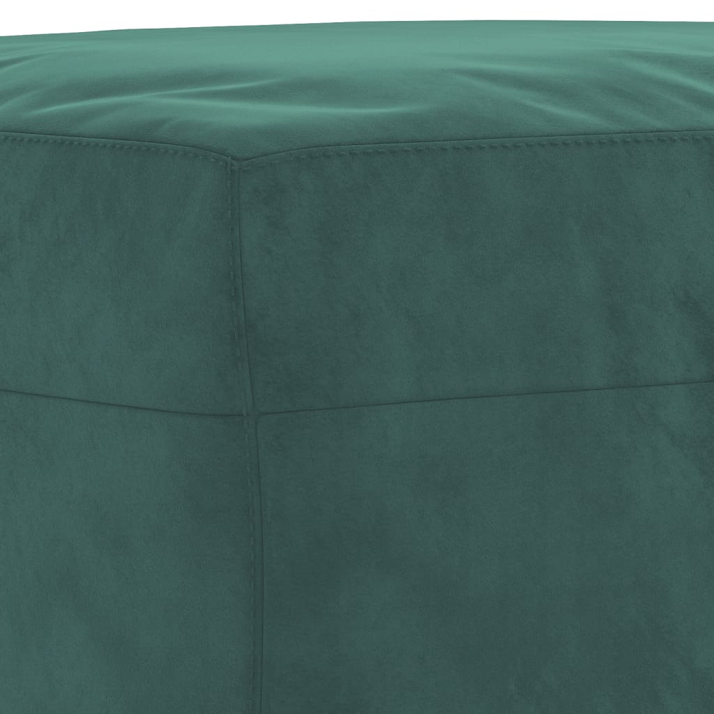 4-piece sofa set dark green velvet