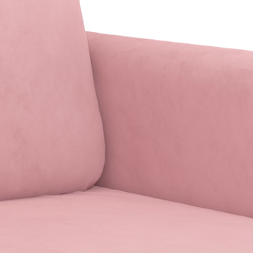 2-tlg. Sofagarnitur Rosa Samt