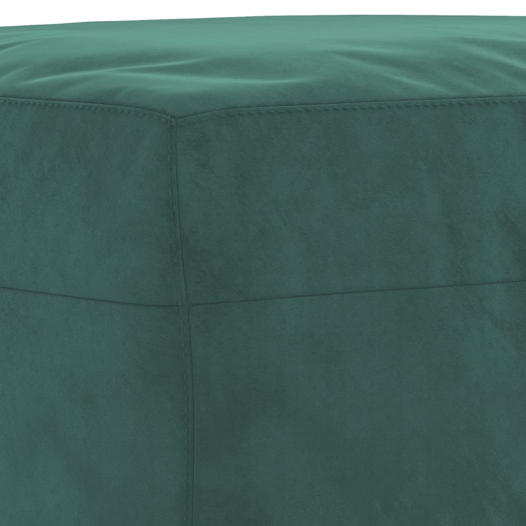 3-piece sofa set dark green velvet