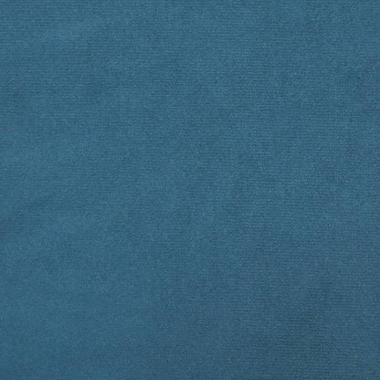 3-tlg. Sofagarnitur mit Kissen Blau Samt