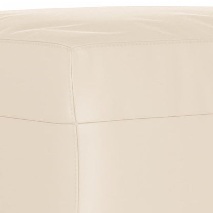 4-tlg. Sofagarnitur mit Kissen Beige Mikrofasergewebe
