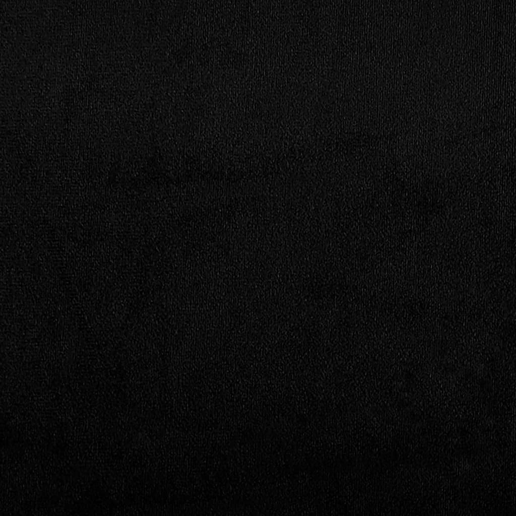 2-tlg. Sofagarnitur mit Kissen Schwarz Mikrofasergewebe