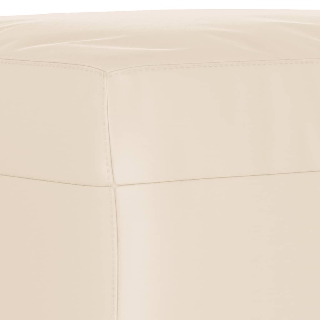 3-tlg. Sofagarnitur mit Kissen Beige Mikrofasergewebe