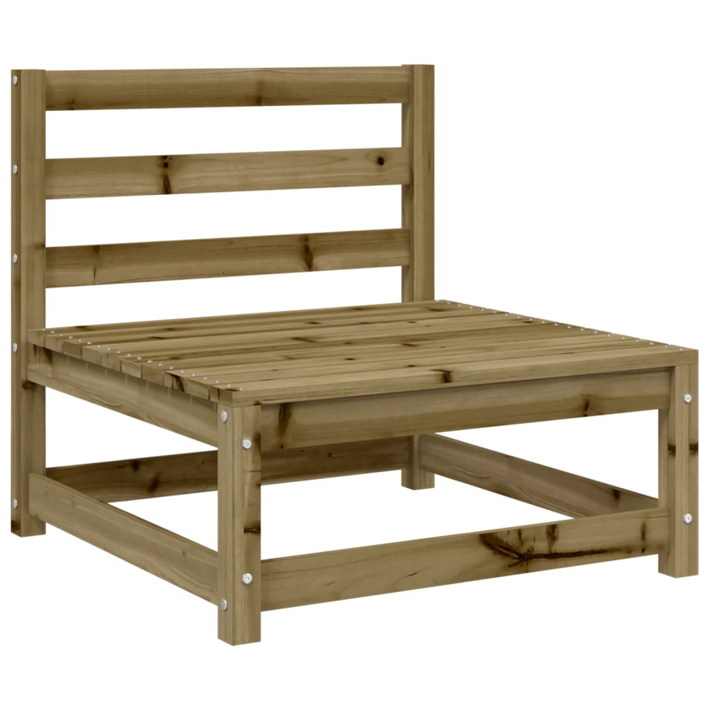 Canapé de jardin sans accoudoirs 70x70x67 cm en bois de pin imprégné