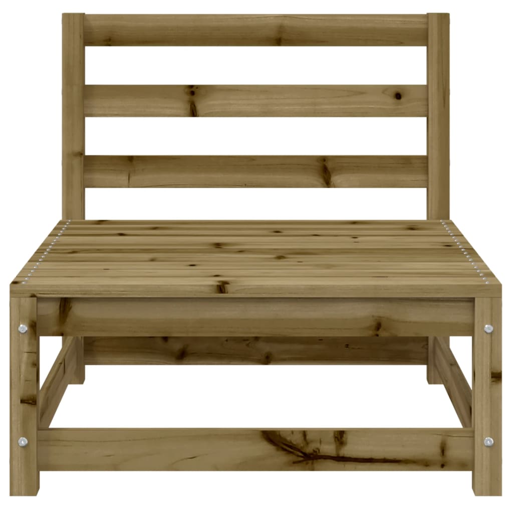 Canapé de jardin sans accoudoirs 70x70x67 cm en bois de pin imprégné