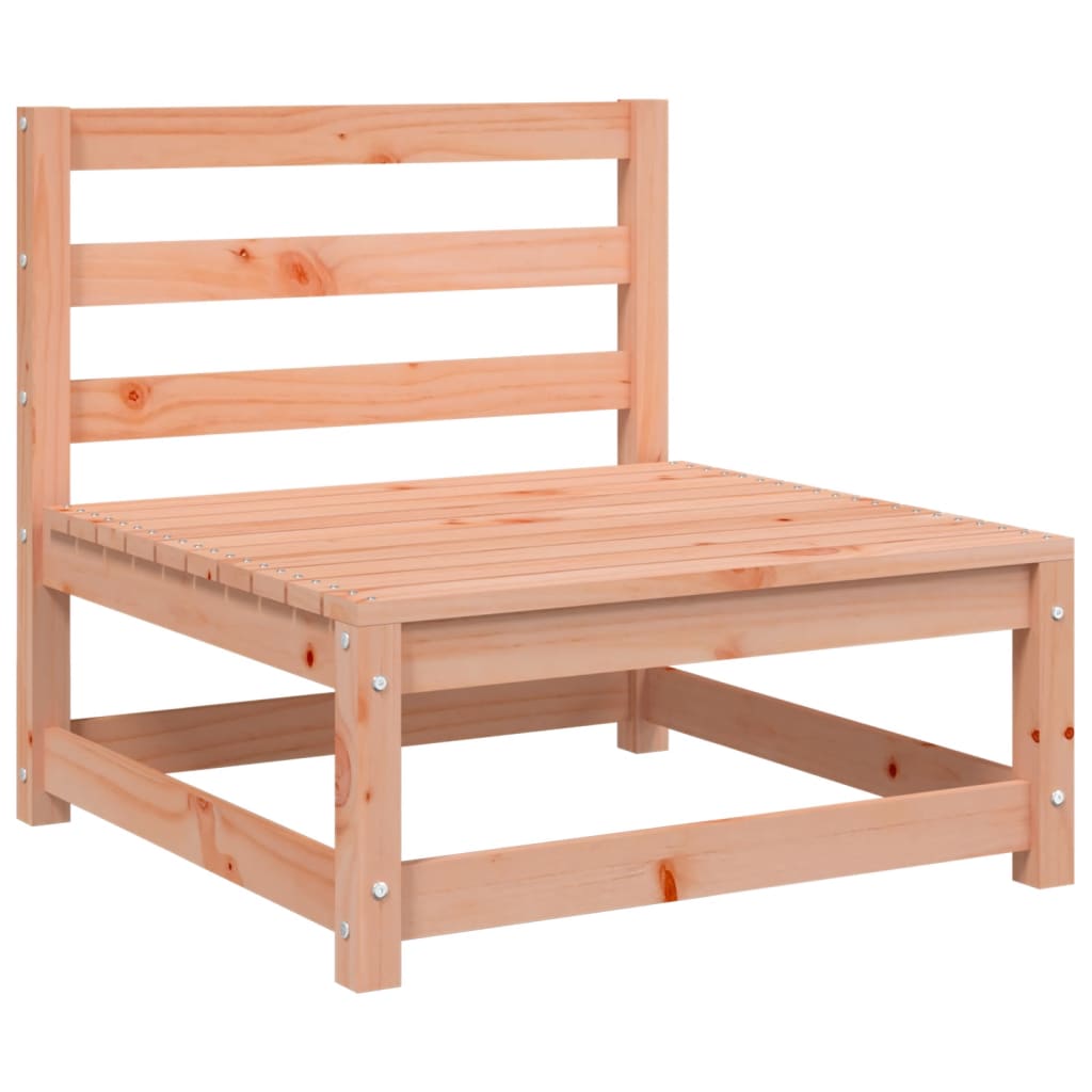 Canapé de jardin sans accoudoirs avec tabouret en bois de sapin de Douglas massif