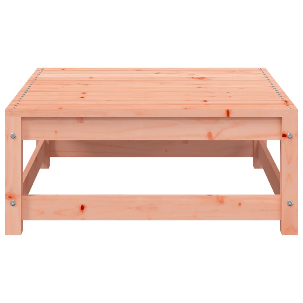 Canapé de jardin sans accoudoirs avec tabouret en bois de sapin de Douglas massif