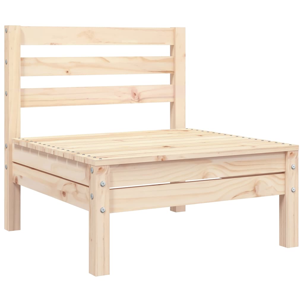 Garden sofa 3-seater solid pine wood