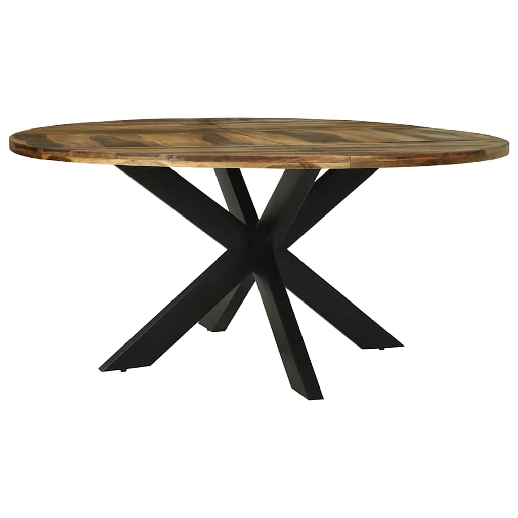 Runder Esstisch Ø160x76 cm aus Massivholz Akazie