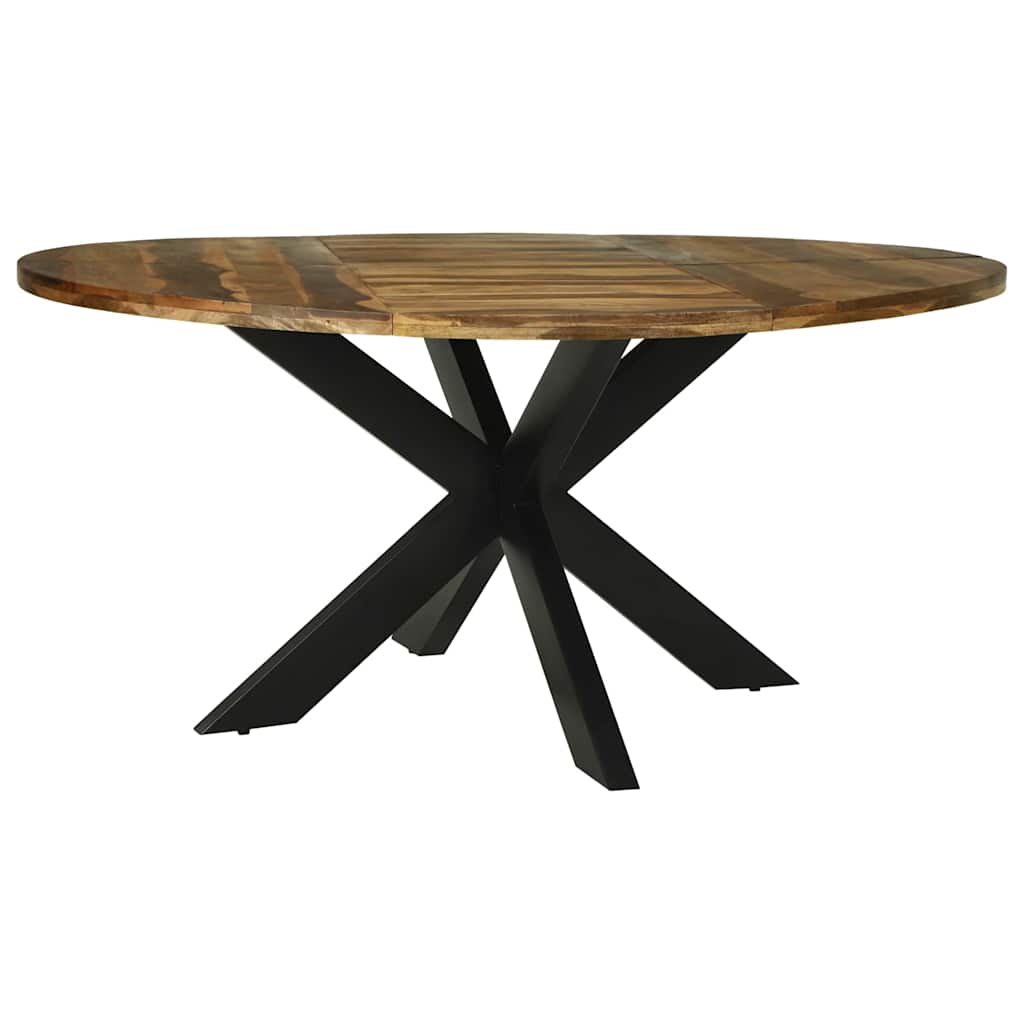 Runder Esstisch Ø160x76 cm aus Massivholz Akazie