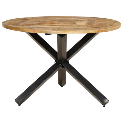 Esstisch Ø110x75 cm Raues Massives Mangoholz