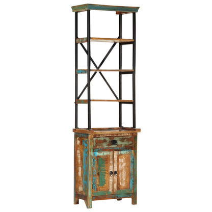 Highboard 55x30x180 cm Altholz Massiv