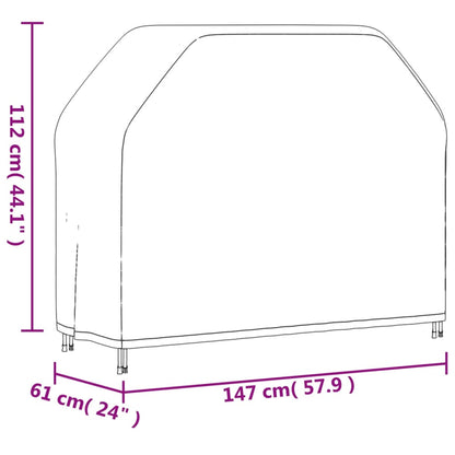 Grillabdeckungen 2 Stk. 147x61x112 cm 420D Oxford-Gewebe
