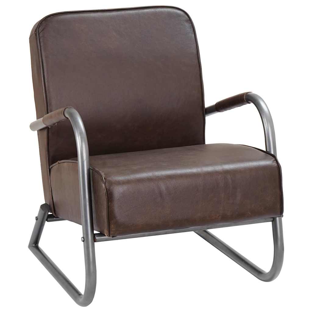 Sessel Braun Echtleder