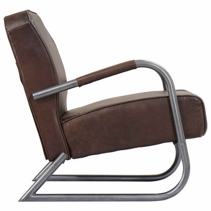 Sessel Braun Echtleder