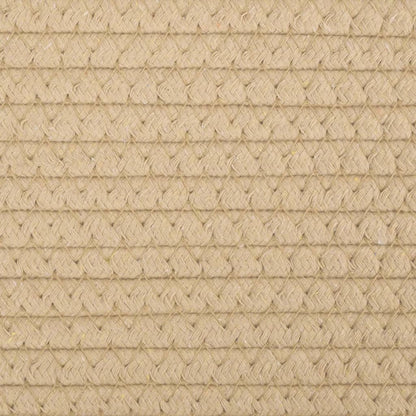 Aufbewahrungskörbe 2 Stk. Beige und Weiß Ø24x18 cm Baumwolle
