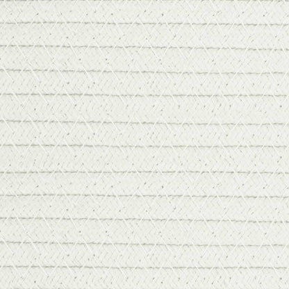 Aufbewahrungskorb Beige und Weiß Ø38x46 cm Baumwolle