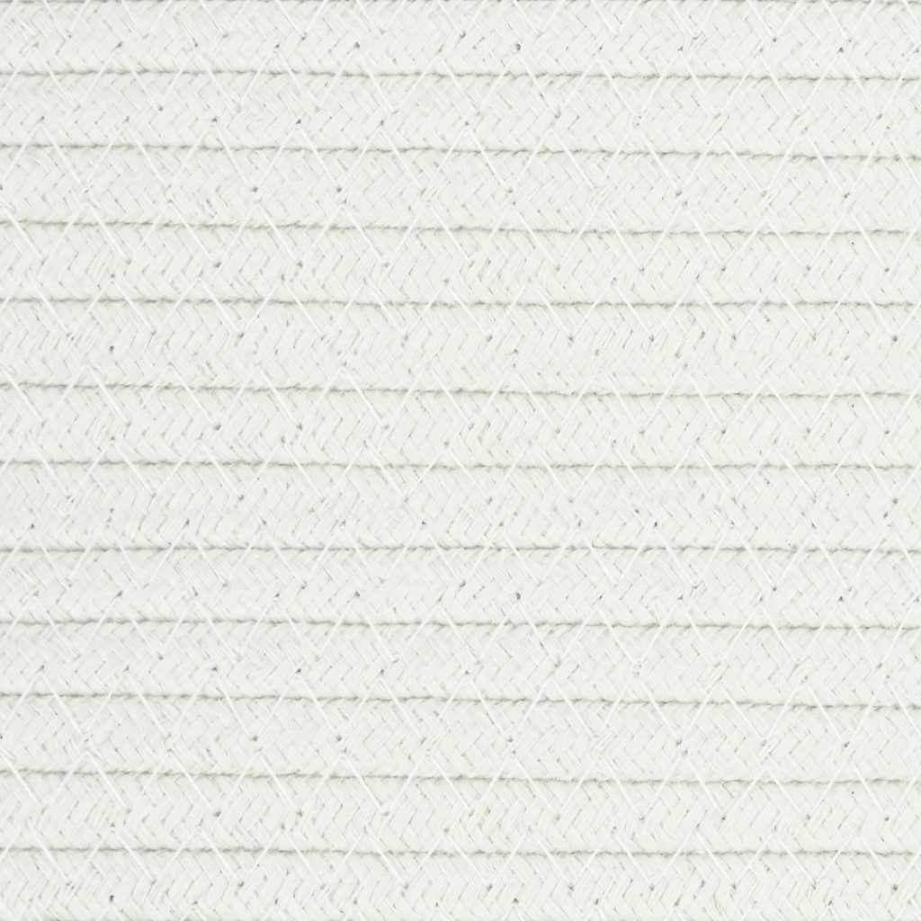 Aufbewahrungskorb Braun und Weiß Ø49x65 cm Baumwolle