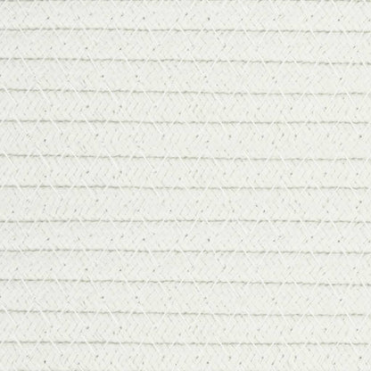 Aufbewahrungskorb Grau und Weiß Ø49x65 cm Baumwolle