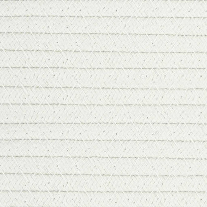 Aufbewahrungskorb Braun und Weiß Ø40x35 cm Baumwolle