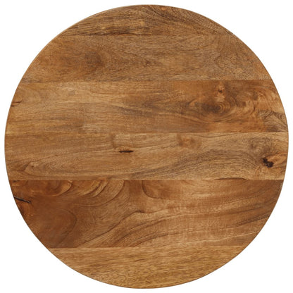 Tischplatte Ø 50x3,8 cm Rund Massivholz Mango