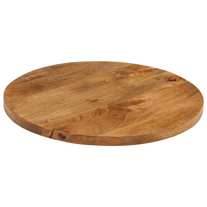 Tischplatte Ø 50x3,8 cm Rund Massivholz Mango
