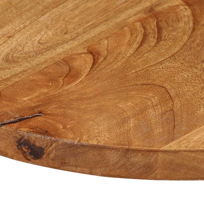 Tischplatte Ø 50x3,8 cm Rund Massivholz Mango