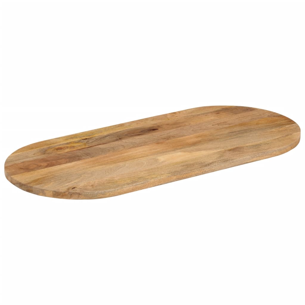 Tischplatte 100x40x3,8 cm Oval Massivholz Mango