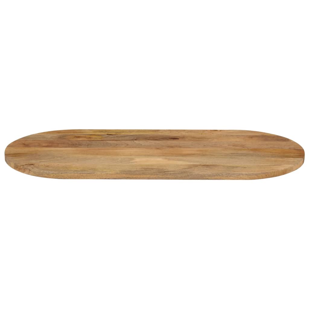 Tischplatte 100x40x3,8 cm Oval Massivholz Mango