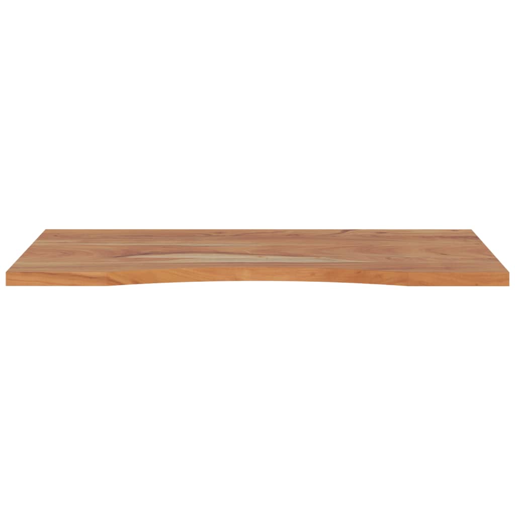 Plateau de bureau 90x50x2,5 cm rectangulaire en bois d'acacia massif