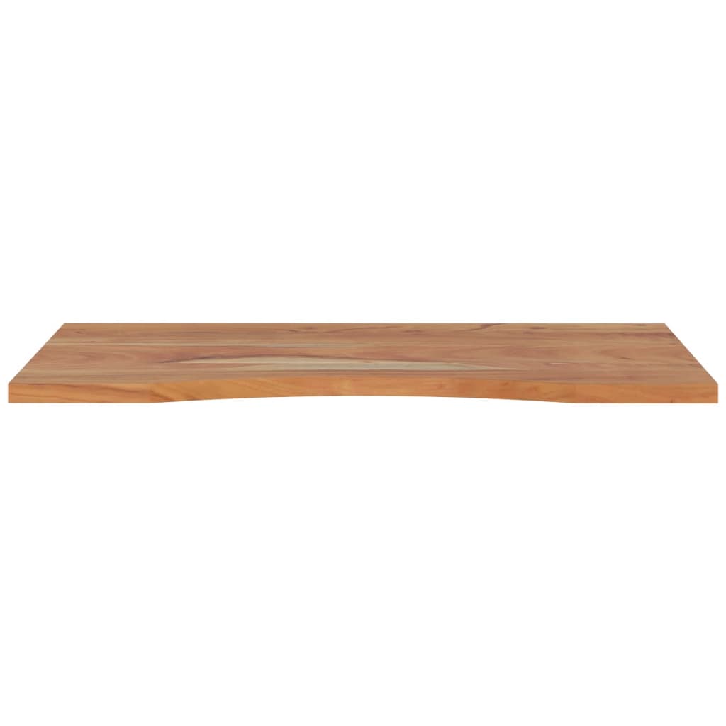 Plateau de bureau 100x50x2,5 cm rectangulaire en bois d'acacia massif