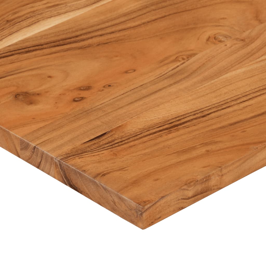 Plateau de bureau 100x50x2,5 cm rectangulaire en bois d'acacia massif