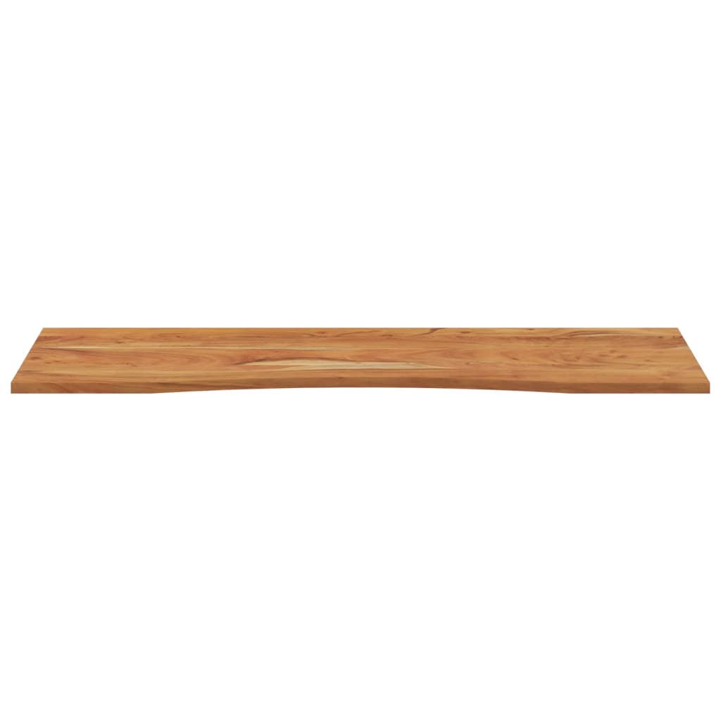 Plateau de bureau 140x50x2,5 cm rectangulaire en bois d'acacia massif