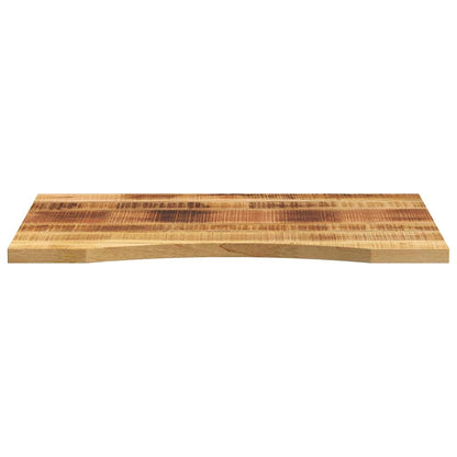 Schreibtischplatte mit Aussparung 80x60x2,5 cm Massivholz Mango