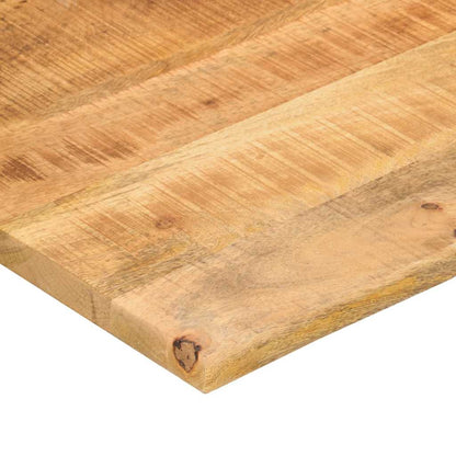 Schreibtischplatte mit Aussparung 80x60x2,5 cm Massivholz Mango